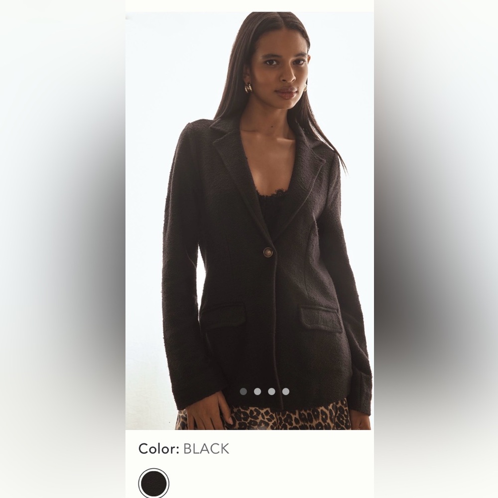 Maeve Knit Blazer. Black. Size XL. New with Tags